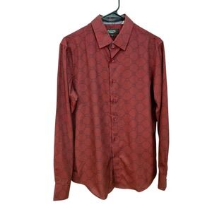 Pavini Men's Dress Shirt Size Small Slim Fit Button Up